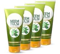 NN Neem Tulsi Face Wash, for Clean and Fresh Skin with Natural Ingredients for Daily Use 100g (Pack of 4)
