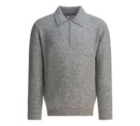 NN07 Alfie zip-textured polo shirt - Grey M-L