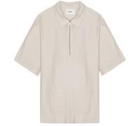 NN07 Bruno Linen Blend Polo - Ivory S S