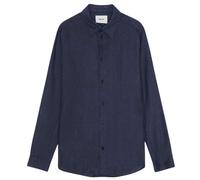 NN07 Enzo Classic Collar Linen Shirt - Navy Blue XXL XXL