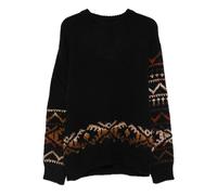 NN07 Relaxed-fit crew neck sweater crafted from a medium-weight woolen blend for a soft, textured hand feel. - Black S-M-L-XL