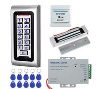 NN99 Kit of System de contrôle d'accès de Porte IP68 Clavier étanche RFID Clavier + Verrou magnetique electrique 180 kg + 10pcs Clé-Holder