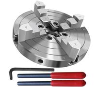 NNBWKIXI 6 Inch Wood Lathe Chuck Set 4 Jaws Self-Centering Lathe Chucks Thread 1 x 8TPI Lathe Chuck for Woodturning