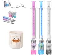 NNBWLMAEE 3/6/9-Pack Syringe Shaped Gel Pens, 2026 New Creative Syringe Shaped Gel Pen for Funny, 0.38mm Black Neutral Pen, Nurse Accessories for Work and Nursing School Supplies, Gift (3pack)