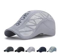 NNBWLMAEE Aeromesh Sport Cap, Sport Hat - Breathable Mesh Design, Low-Profile Fit Adjustable, Quick Dry Baseball Cap (LightGray)