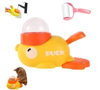 NNBWLMAEE Cat Slot Machine Treat Dispenser, Yellow Duck Pet Feeder, Duck Shape Slow Feeder Toy, Interactive cat Slow Feeder Puzzle Toy, IQ Training & Mental Enrichment (Yellow)