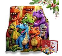 NNBWLMAEE Cute Smiling Dinosaurs HD Digital Print Flannel Blanket, Soft Flannel Blanket with Funny Smiling Dinosaurs, for Toddler Adults, Warm Cover for Couch Bed Travel & Nap Decor (59.05 * 78.74in)