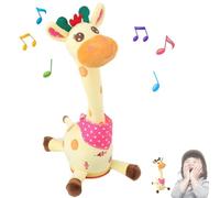 NNBWLMAEE Dancing Singing Talking Recording Giraffe Toys with Volume Control Function, Dancing Talking Giraffe Toy, Soft Plush giraffe Gifts for Kids Toddlers 4-6 Year Old (1pc)