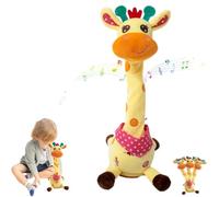 NNBWLMAEE Dancing Talking Giraffe Toy, Volume Control Singing Dancing Giraffe Toy, Volume Control Function, for Developing Speech Encourages Interaction (yellow)