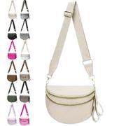 NNBWLMAEE Elysir Crossbody Bag, Checkered Bum Bag, Belt Bag with Large Capacity, Waterproof Oxford Cloth Wallet for Women (A)