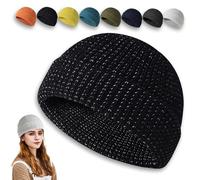 NNBWLMAEE Flex Beanie 2.0, 2024 New Flex Beanie 2.0 - Unisex, Weflexus Reflective Beanie, for Winter Night Walks (Black)