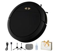 NNBWLMAEE Glide M7 - Smart Robot Vacuum Original, Robot Vacuum Cleaner with Mop, Laser Navigation, App Control, Easy to Clean Floors, Carpets, and Pet Hair, for Familie, Kitchen, Bedroom (Black)