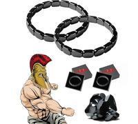 NNBWLMAEE Hematite Bracelet, 2026 New Hematite Bracelet for Men, Minimalist Masculine Design, Comfortable Wear, Restore Confidence Your Edge, Gift for Dad, Husband, Boyfriend (2PCS)