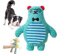 NNBWLMAEE Immortal Squeaker Plush Toy for Aggressive Chewers, Immortal Squeaker Plush Toy, Invincible Robustpig, Made for Your Heavy Chewers (Bear)