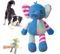 NNBWLMAEE Immortal Squeaker Plush Toy for Aggressive Chewers, Immortal Squeaker Plush Toy, Invincible Robustpig, Made for Your Heavy Chewers (Elephant)