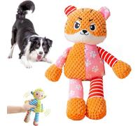 NNBWLMAEE Immortal Squeaker Plush Toy for Aggressive Chewers, Immortal Squeaker Plush Toy, Invincible Robustpig, Made for Your Heavy Chewers (Tiger)
