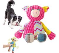 NNBWLMAEE Immortal Squeaker Plush Toy for Aggressive Chewers, Immortal Squeaker Plush Toy, Invincible Robustpig, Made for Your Heavy Chewers (Pig)