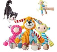 NNBWLMAEE Immortal Squeaker Plush Toy for Aggressive Chewers, Immortal Squeaker Plush Toy, Invincible Robustpig, Made for Your Heavy Chewers (Dog+Pig+Sheep)