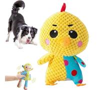 NNBWLMAEE Immortal Squeaker Plush Toy for Aggressive Chewers, Immortal Squeaker Plush Toy, Invincible Robustpig, Made for Your Heavy Chewers (Chicken)