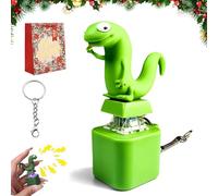 NNBWLMAEE Lizard Button, Lizard Keychain with Rechargeable LED Light & Realistic Croak, Lizards Push & Click Keychain, Portable Stress Reliever for Anxiety & Sensory Fun (1pc)