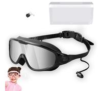 NNBWLMAEE My Cool Summer Goggles, Wide Vision Anti-Fog Anti-UV Pool Glasses, Waterproof Kids Swim Eyewear Adjustable Straps, With Ear Plugs Outdoor Sports Diving Eyewear (2pc)