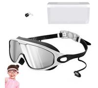 NNBWLMAEE My Cool Summer Goggles, Wide Vision Anti-Fog Anti-UV Pool Glasses, Waterproof Kids Swim Eyewear Adjustable Straps, With Ear Plugs Outdoor Sports Diving Eyewear (4pc)