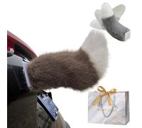 NNBWLMAEE Remote Control Electric Car Tail, Rechargeable Plush Animal Moving Tails, Electric Animal Tails Cars Decor, Cute Fuzzy Wagging Animals Tail Car Decoration, for Cars Exterior (D-1)