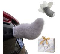 NNBWLMAEE Remote Control Electric Car Tail, Rechargeable Plush Animal Moving Tails, Electric Animal Tails Cars Decor, Cute Fuzzy Wagging Animals Tail Car Decoration, for Cars Exterior (B-1)