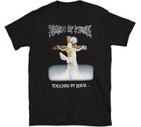 NNCKPYSOU Cradle of Filth Touched by Jesus Metal Metal Band T-Shirt Mens Black