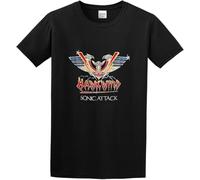 NNCKPYSOU Men's Hawkwind Sonic Attack Regular Fit T Shirt Black