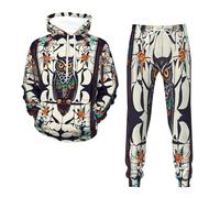 NNCSNE Unisex 3D Owl Animal Hoodie Men's and Women's Casual Sweatshirt Fitness Sports Suit Hooded Sweatshirt, 1, L
