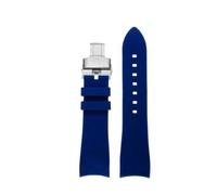 NNEAOTAQQ Curved Soft Silicone Strap 22mm Compatible With EDIFICE Racing ECB-900DB Watch Band Belt Compatible With Casio Replace Bracelet Men