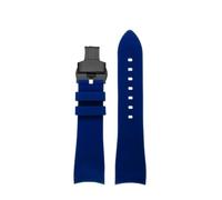 NNEAOTAQQ Curved Soft Silicone Strap 22mm Compatible With EDIFICE Racing ECB-900DB Watch Band Belt Compatible With Casio Replace Bracelet Men