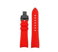 NNEAOTAQQ Curved Soft Silicone Strap 22mm Compatible With EDIFICE Racing ECB-900DB Watch Band Belt Compatible With Casio Replace Bracelet Men