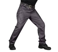 NNGOTD Army Shorts for Men UK Men's Pants Cargo 52x31 Running Bottoms Mens Trouser Jeans Stretch White Knickers Baseball Pants Mens Athletic Jeans for Men Chinos+Pants+Men (Grey, L)