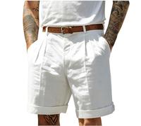 NNGOTD Basketball Shorts Men Cotton Jogger Workout Lounge Jersey Zipper Pocket Sweat Shorts Ribbed Biker Shorts Black Dress Slacks Mens Big and Tall Trousers for Men Slim Fit(White,3XL)