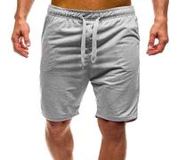 NNGOTD Beach Shorts for Men Gym Running Pants Lightweight Active Jogging Pant Track Sport Quick Dry Workout Walking Pant Biker Shorts with Pockets Mens White Slacks Big and Tall Jogger Pants(Grey,M)