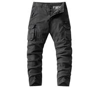 NNGOTD Casual Trousers for Men UK Men Cargo Pants with Pockets Big and Tall Sherpa Joggers Cotton Trouser Design 30x36 Men's Khaki Pants Mens Jeans Skinny Men's Chino Pants Plaid (Black, 29)