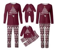 NNGOTD Couples Matching Chritsmas Pyjama Sets Plaid Pjs Set for Womens and Mens Botton Down Loungewear Soft Nightwear Sleepwear Jammies for Woman Holiday Outfit Party Deluxe Santa Costume (Wine,M)