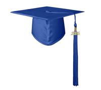 NNGOTD Graduation Cap for Adults and Kids 2026 Mortor Board Academic High School University Motorboard Hat with Tassel Academic Master Ceremony Costume for Preschool Kindergarten Ceremonies (Navy,S)