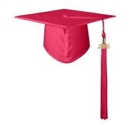 NNGOTD Graduation Cap for Adults and Kids 2026 Mortor Board Academic High School University Motorboard Hat with Tassel Academic Master Ceremony Costume for Preschool Kindergarten Ceremonies (RD1,S)