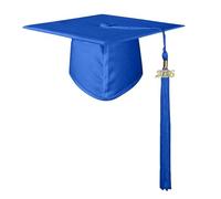 NNGOTD Graduation Cap for Adults and Kids 2026 Mortor Board Academic High School University Motorboard Hat with Tassel Academic Master Ceremony Costume for Preschool Kindergarten Ceremonies (BU1,M)