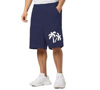 NNGOTD Gym Shorts for Men, Athletic Sports Quick Dry Breathable Workout Training Running Shorts with Pockets Stretch Cargo Chino Trousers Slacks Big and Tall Jogging Harem Pants （Dark Blue,5XL）