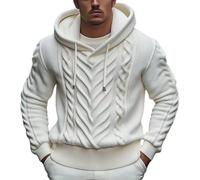 NNGOTD Halloween Mens 1/4 Zip Fleece Pullover Sweater Casual Warm Sweatshirt Long Sleeve Pullover Jumper Tops Stand Collar Winter Jumpers Outwear Xmas T Shirt (White-2, M)