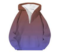 NNGOTD Halloween Mens 1/4 Zip Pullover Fleece Sweatshirt Jumper Long Sleeve T-Shirt Top Stand Collar Winter Warm Sweater Jacket Workwear Christmas T-Shirt Men (I-Light Purple, M)