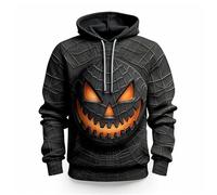 NNGOTD Halloween Men's Casual Colorblock Pullover Fashion Loose Fit Long Sleeve Graphic Trendy Drawstring Hoodie Sweatshirt Outwear Funny Xmas T Shirts (c-E, XXL)