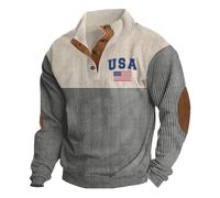 NNGOTD Halloween Men's Casual Colorblock Pullover Fashion Loose Fit Long Sleeve Graphic Trendy Drawstring Hoodie Sweatshirt Coat Workwear Father Christmas Outfit Adult (Grey, XXXL)