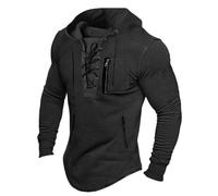 NNGOTD Halloween Men's Fleece Jumper 1/4 Zip Fleece Tops Stand Collar Long Sleeve Warm Winter Sweatshirts for Outdoor Hiking Fishing Work Outerwear Reindeer Shirt (Black-1, XXL)