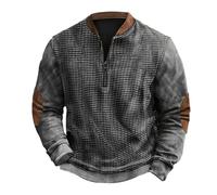 NNGOTD Halloween Men's Fleece Jumper 1/4 Zip Fleece Tops Stand Collar Long Sleeve Warm Winter Sweatshirts for Outdoor Hiking Fishing Work Knitwear Ugly Christmas Jumpers (XXL)