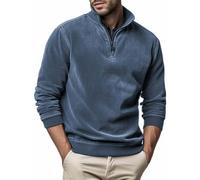 NNGOTD Halloween Men's Jackets Fleece Checked Shirt Jacket Flannel Work Lumberjack Shirt Casual Button Down Coat with Pockets Parka Knitwear Football Xmas Jumper (Dark Blue, XXXL)